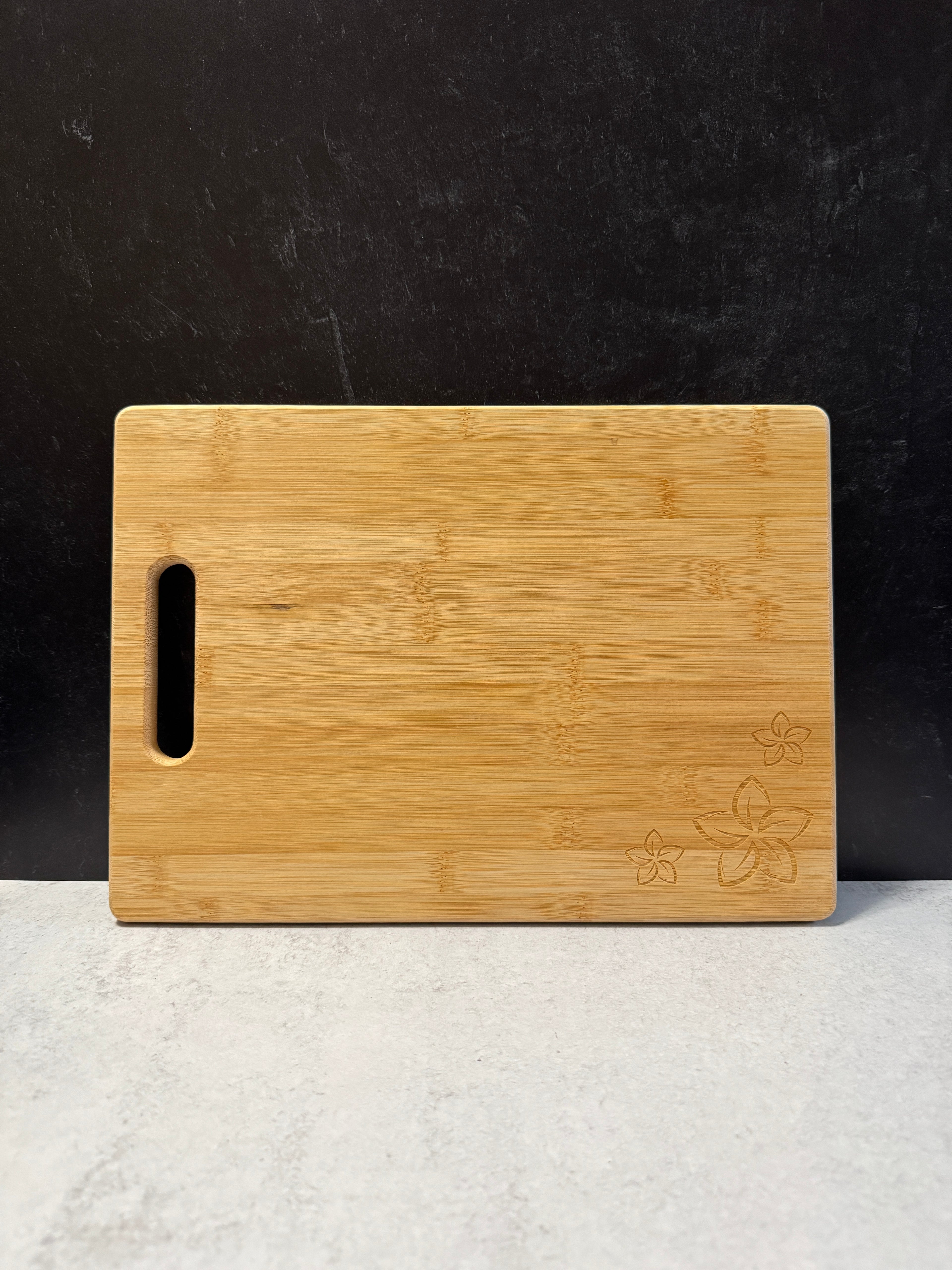 Small Bamboo Cutting Board | Plumerias