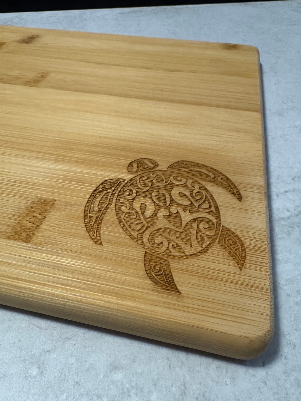 Small Bamboo Cutting Board | Honu sea turtle